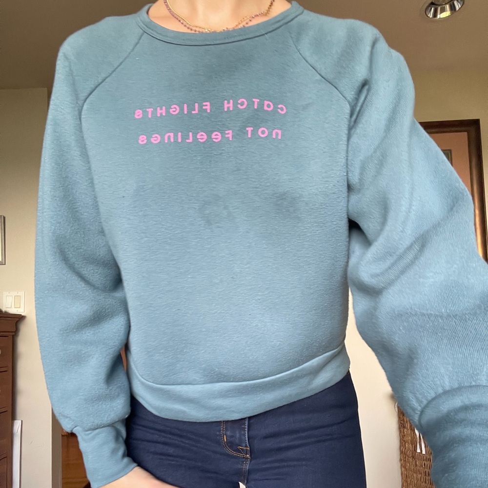 Catch flights not feels sweater